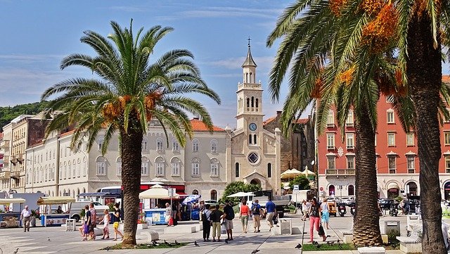 historické centrum v Chorvatsku